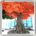 Long lifespan Large red mini artificial maple trees