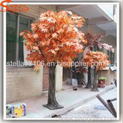 1.5 meter high Large mini artificial trees red maple trees