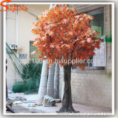 Long lifespan Large red mini artificial maple trees