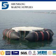 Marine pneumatic rubber boat landing airbag with CCS