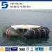 Marine pneumatic rubber boat landing airbag with CCS