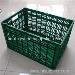 600*400*340 Mm Mesh Plastic Folding Small Crates For Sell