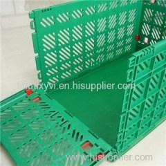 600*400*280 Mm Vented Type Collapsible Plastic Crates