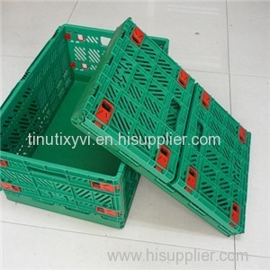 600*400*230 Mm Grid Small Plastic Folding Crates