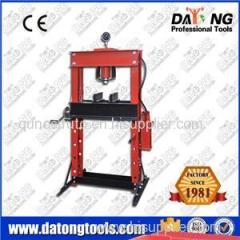 50Ton Manual-Operated Hydraulic Shop Press With Gauge Hand Winch