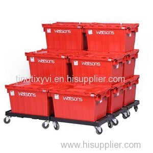 50L Plastic Moving Attached Lid Container