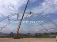 20x8x8M aluminum truss dome structure