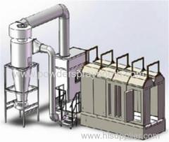 fast color-changing with mono cyclone Powder painting Spray Booth