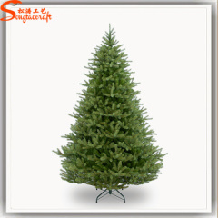 Artificial plastic pine tree mini fiber optic pvc christmas tree ornament for home decoration