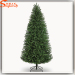 Artificial plastic pine tree mini fiber optic pvc christmas tree ornament for home decoration