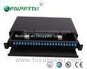 SC Single mode Duplex 24 port Fiber Patch Panel With Adapter For FTTH