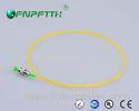 FC / APC SM SX Fiber Optic Pigtail 0.9mm G652D / G657A LSZH Yellow