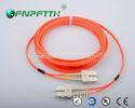 PVC Jacket SC - SC Multi mode 50 / 125 DX Fiber Optical Patch Cord 3M