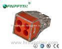 4 Poles 250V 24A Rated optical fiber cable connector / optic fibre connectors