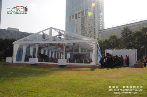 15X25m transparent roof cover event tent with solid aluminum frame for sale