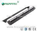 Wall mountable 24 port Network Patch Panel with outstanding shielding effect