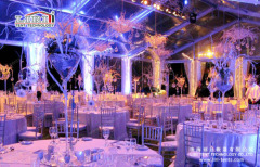 15m clear span transparent event tent with decoration for party wedding