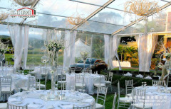 15m clear span transparent event tent with decoration for party wedding