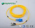 SC/upc-FC/upc Singlemode Duplex Fiber Optical Patch Cord 9/125 G652D LSZH