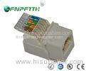 Category 6 Unshielded UTP Network Keystone Jack with white color