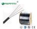 Long Distance FTTH Fiber Optic Cable 3 Steel Wires 1Core Black / White