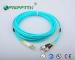 LC/UPC-FC/UPC OM3 Duplex Fiber Optic Patch Cords with CE / ROHS / ISO9001