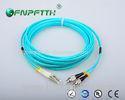LC/UPC-FC/UPC OM3 Duplex Fiber Optic Patch Cords with CE / ROHS / ISO9001