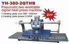 Pneumatic Two Plate Workable Commercial Heat Press Equipment 2500W