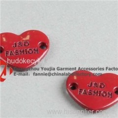 Red Heart Logo Metal Tag