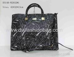 Fashion tote bag Black PU handbag