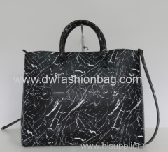 Black PU handbag Fashion tote bag