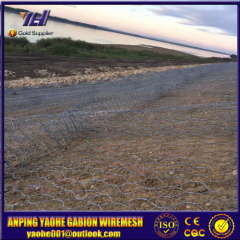 yaohe galvanized 6*2*0.23m gabion mesh netting