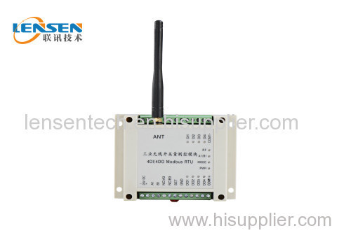 wireless I/O module wireless PLC Modbus RTU 4 Digital input and 4 relay output 2km wireless ON-OFF control