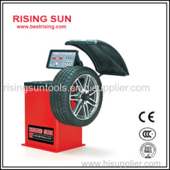 Semi automatic used wheel balancing machine for workshop