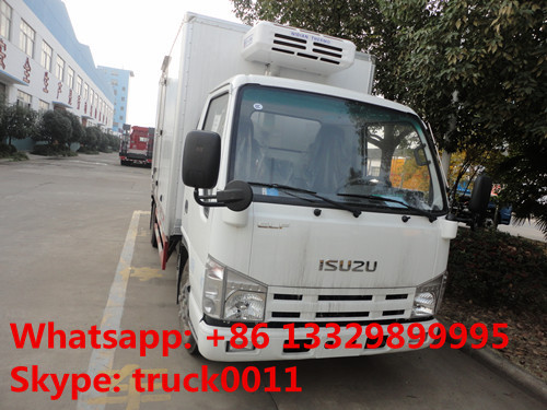 ISUZU 190hp refrigerator truck with Carrier reefer for sale