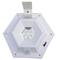 6SMD Sensor lamp high power 80Lumen sensor lamp solar recharging wall mounted lamp