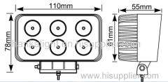 Factory supply latest price 4.5inch 18w led working light led truck light forklift work lamp