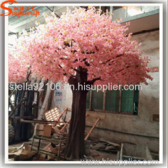 Plastic artificial cherry blossom trees silk-cloth flowers for wedding deocration