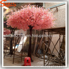 Plastic artificial cherry blossom trees silk-cloth flowers for wedding deocration