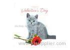 Customised Valentine'S Day 3D Greeting Card Offset Printing 3D Card In PP Plastic