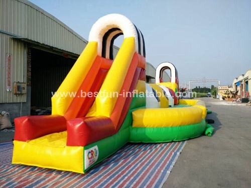 Big Balls Wipeout Run Inflatable Obstacle Course