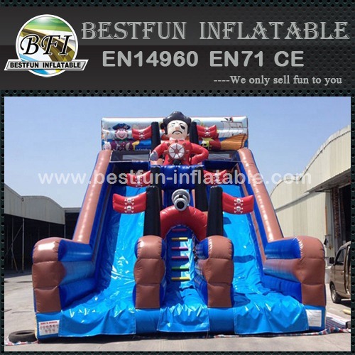 Giant Treasure Island pirate inflatable slide
