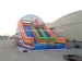 Inflatable slide decorated with fire truck