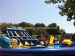 Funny and excitting giant inflatable water park