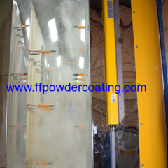 Mono cyclone powder coating chamber