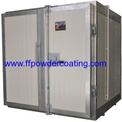 Industrial electrostatic powder coating oven