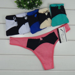 Yun Meng Ni Ladies cute breathable quick dry cotton thong underwear for young girl factory price wholesale thong panties