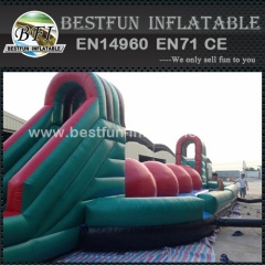 Inflatable challenges running ball games