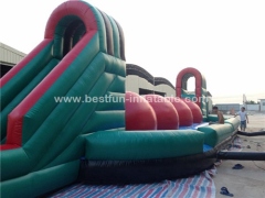 Inflatable challenges running ball games