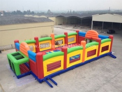 Outdoor inflatable sport games football field